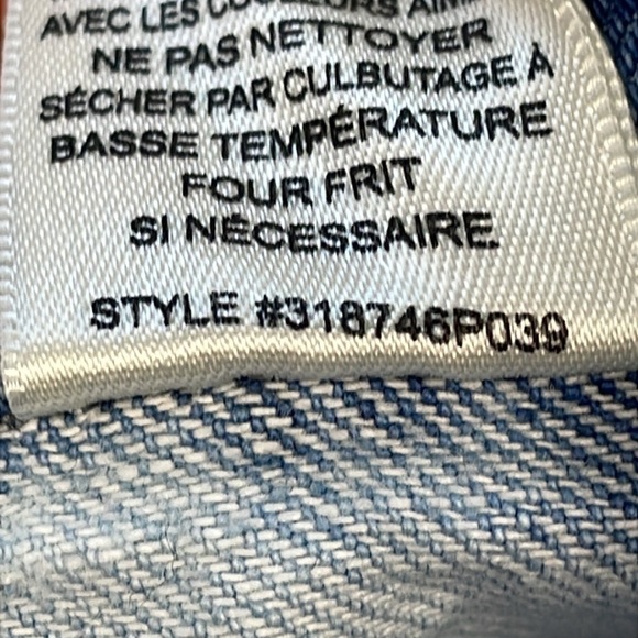 La Vie Rebecca Taylor Wide Leg High Rise Jean Light Acid Wash Festival Sz 32 - Picture 13 of 15